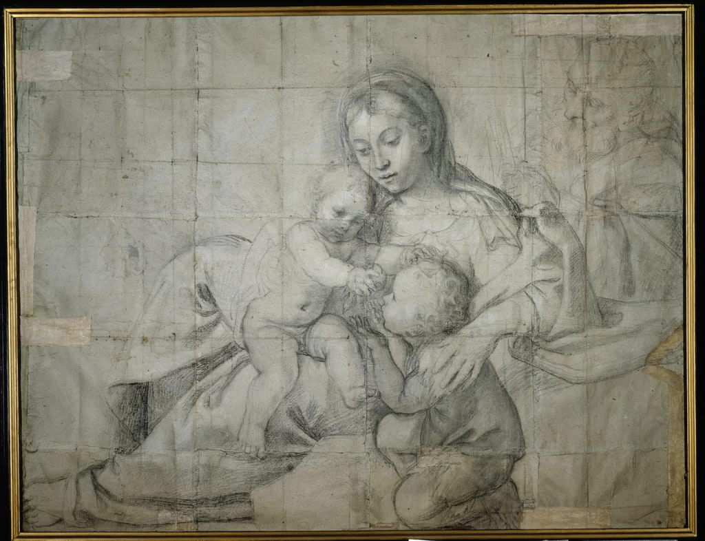 Domenico Zampieri detto Domenichino - 234, Sacra Famiglia in riposo con il Bambino San Giovanni Battista, The Devonshire Collections, Chatsworth